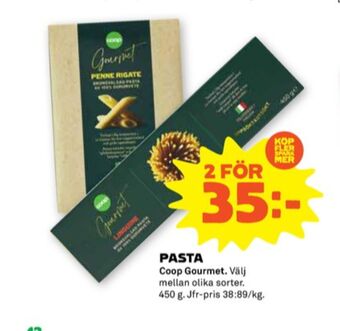 Stora Coop Coop gourmet pasta sorterad erbjuda