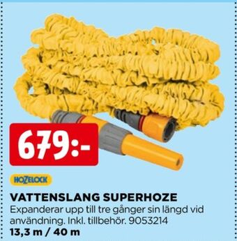 Jem&Fix Hozelock vattenslang erbjuda