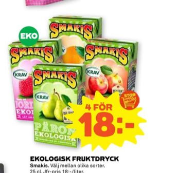 Stora Coop Smakis fruktdryck erbjuda