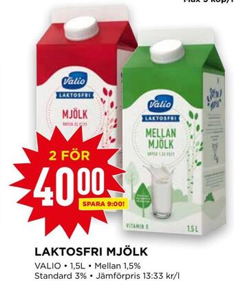 Willys Laktosfri mjölk erbjuda