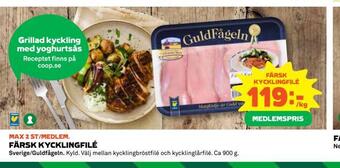 Coop Daglivs Färsk kycklingfilé erbjuda