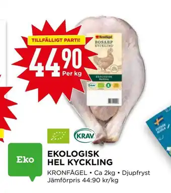 Willys Ekologisk hel kyckling erbjuda