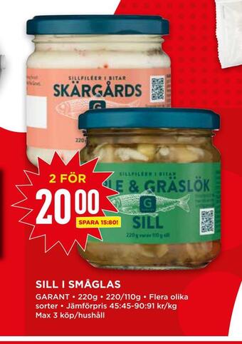 Willys Sill i småglas erbjuda