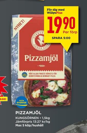 Willys Pizzamjöl erbjuda