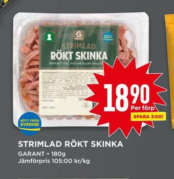 Willys Strimlad rökt skinka erbjuda