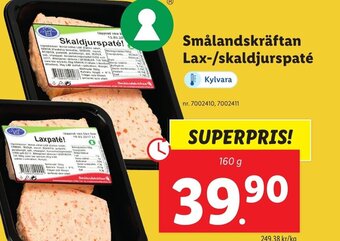 Lidl Smålandskräftan Lax-/skaldjurspaté erbjuda