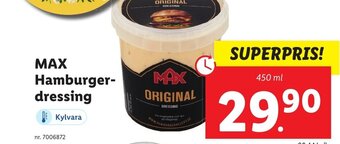MAX Hamburger-dressing