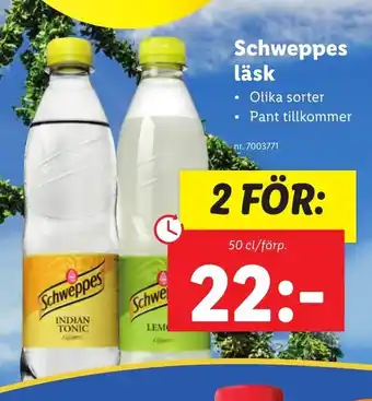 Lidl Schweppes läsk erbjuda