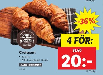 Lidl Croissant erbjuda