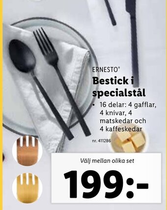 Lidl ERNESTO Bestick i specialstål erbjuda