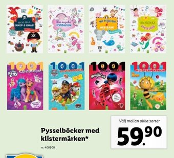Lidl Pysselböcker med klistermärken erbjuda