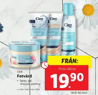 Lidl CIEN Fotvård erbjuda