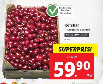 Lidl Körsbär erbjuda