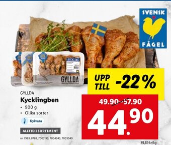 Lidl GYLLDA Kycklingben erbjuda