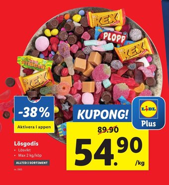Lidl Lösgodis erbjuda