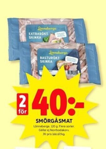 ICA Kvantum SMÖRGÅSMAT Lönneberga erbjuda