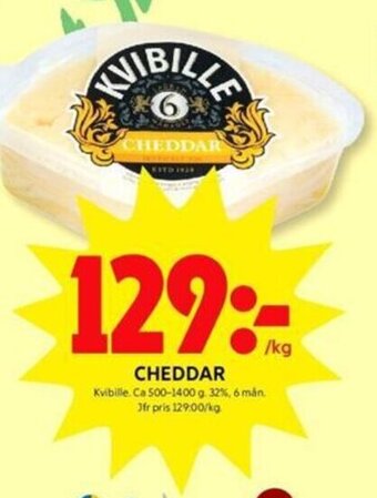ICA Kvantum CHEDDAR Kvibille erbjuda