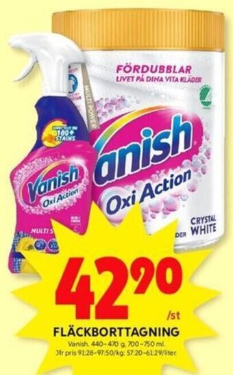 ICA Kvantum FLÄCKBORTTAGNING Vanish erbjuda