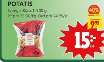 ICA Kvantum POTATIS erbjuda