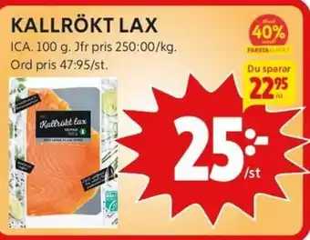 ICA Kvantum KALLRÖKT LAX ICA erbjuda