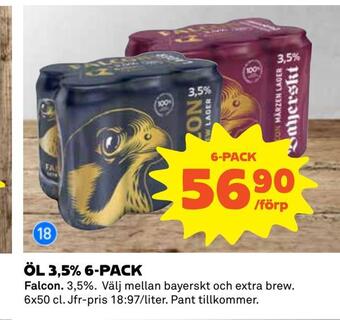 Coop Konsum Öl 3,5% 6-pack erbjuda