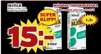 Nya Pulsen Mjölk erbjuda