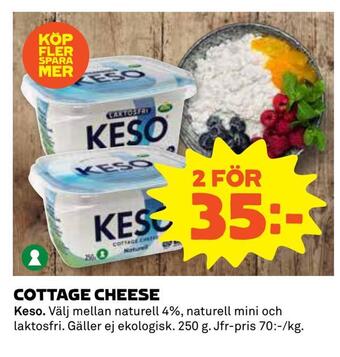 Coop Cottage cheese erbjuda