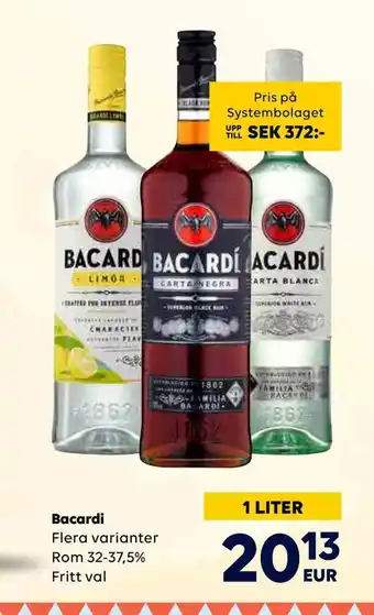 Border Shop Bacardi erbjuda