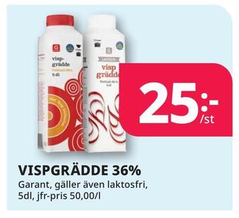 Tempo Vispgrädde 36% erbjuda