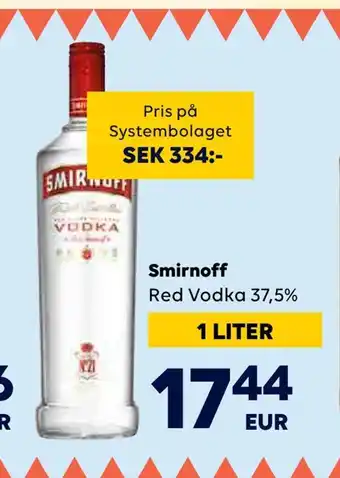 Border Shop Smirnoff erbjuda