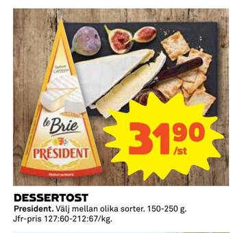 Coop Dessertost erbjuda
