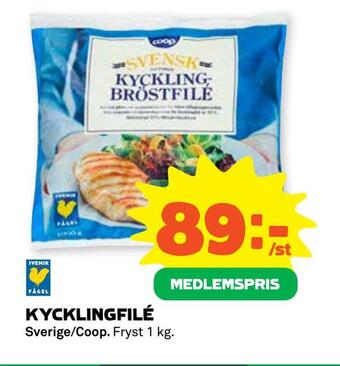 Coop Konsum Kycklingfilé erbjuda