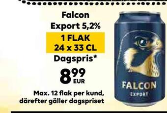 Border Shop Falcon export 5,2% erbjuda