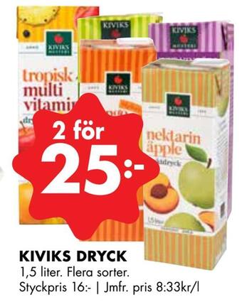 ÖoB Kiviks dryck erbjuda