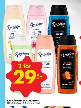 ÖoB Barnängen duschcreme erbjuda