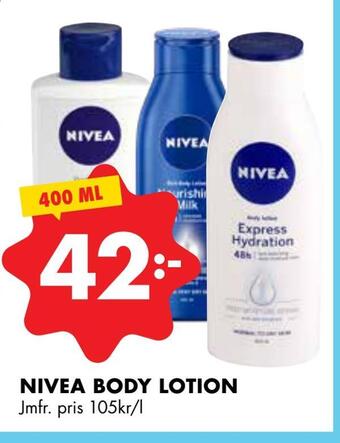 ÖoB Nivea body lotion erbjuda
