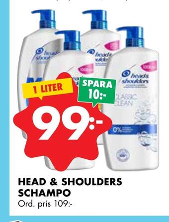 ÖoB Head & shoulders schampo erbjuda