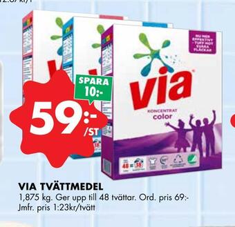 ÖoB Via tvättmedel erbjuda