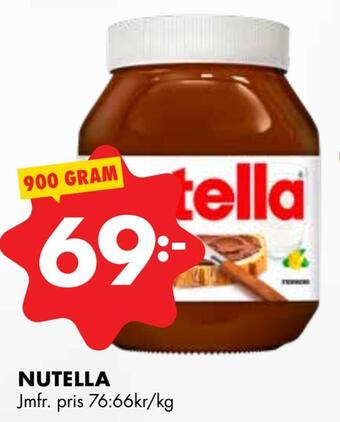 ÖoB Nutella erbjuda