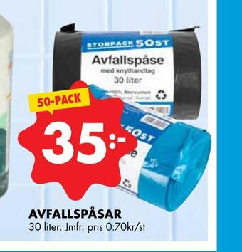 ÖoB Avfallspåsar erbjuda