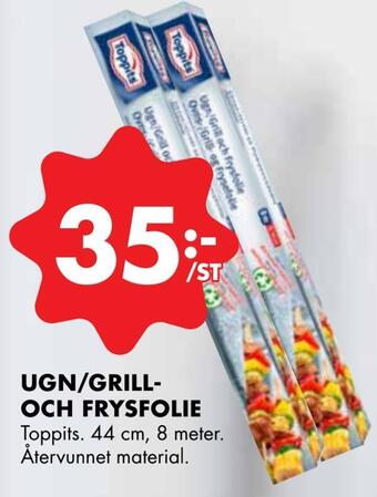 ÖoB Ugn/grill- och frysfolie erbjuda