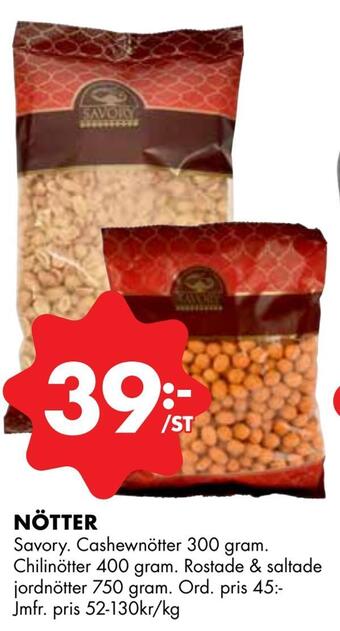 ÖoB Nötter erbjuda