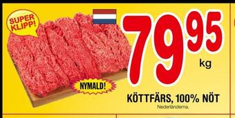 Nya Pulsen Köttfärs, 100% nöt erbjuda