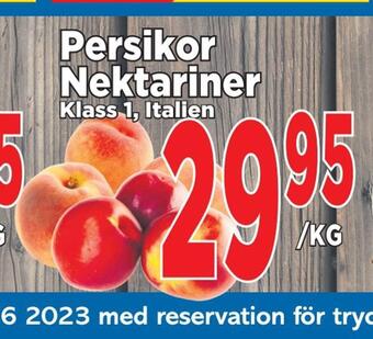 Persikor nektariner