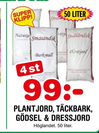 Nya Pulsen Plantjord, täckbark, gödsel & dressjord erbjuda