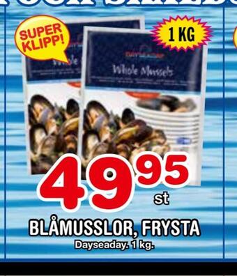 Nya Pulsen Blåmusslor, frysta erbjuda