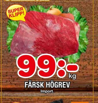 Nya Pulsen Färsk högrev erbjuda