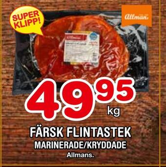 Nya Pulsen Färsk flintastek erbjuda