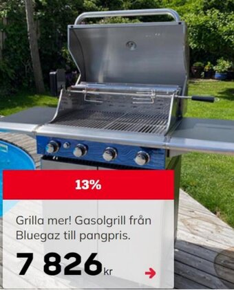 Byggmax Grilla mer! Gasolgrill från Bluegaz till pangpris. erbjuda