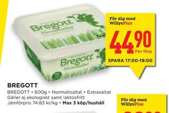 Willys Hemma Bregott erbjuda